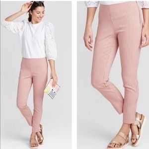 TARGET x A NEW DAY red and white checker high rise pants